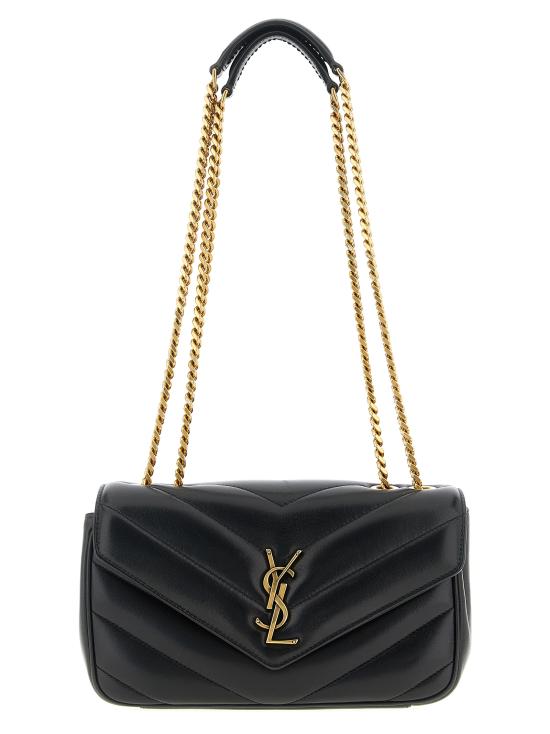 26FW 생로랑 루루 마틀라세 램스킨 스몰 숄더백 801437AAEAX1000 Black