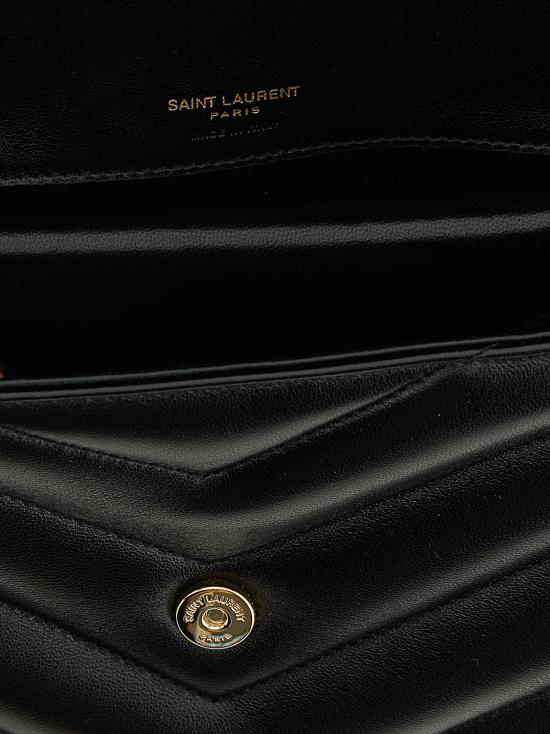 26FW 생로랑 루루 마틀라세 램스킨 스몰 숄더백 801437AAEAX1000 Black - SAINT LAURENT
