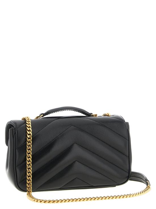 26FW 생로랑 루루 마틀라세 램스킨 스몰 숄더백 801437AAEAX1000 Black - SAINT LAURENT