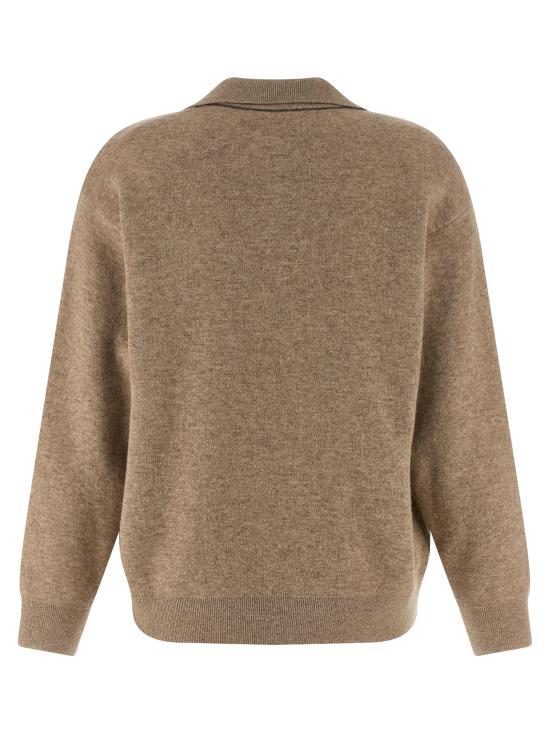 25FW 브루넬로 쿠치넬리 폴로 티셔츠 MSH116505C9259 Beige - BRUNELLO CUCINELLI