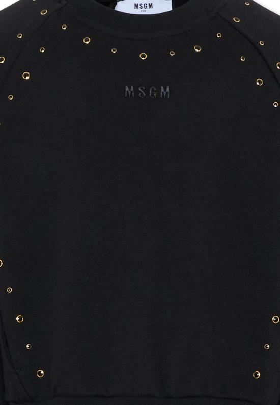 25FW [키즈] 엠에스지엠 니트/스웻셔츠 F5MSJGSW148 110 BLACK - MSGM