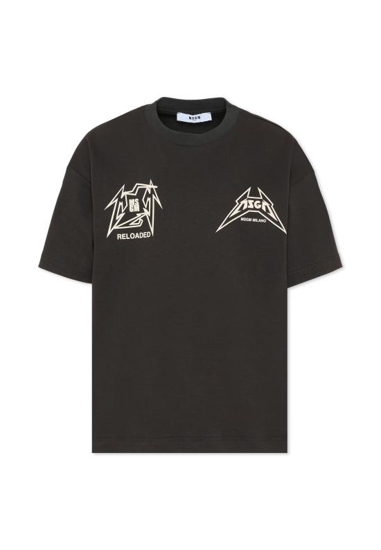 25FW [키즈] 엠에스지엠 티셔츠 F5MSJGTH267 MS040 BLACK - MSGM