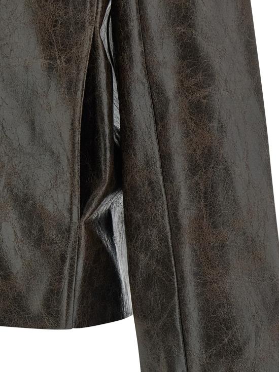 25FW 세퍼 가죽 자켓 MFW25KEANECOATEDDARKTECH Brown - SEFR