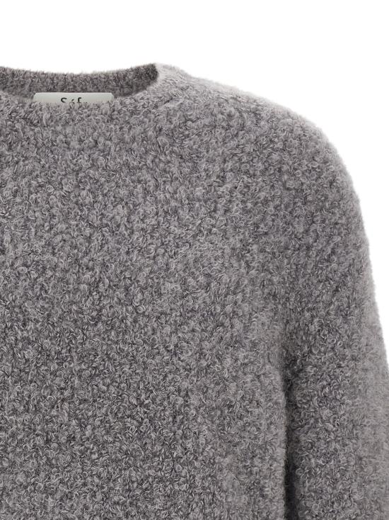25FW 세퍼 스웨터 FW25JERMAINEFUZZYBOUCLE Gray - SEFR