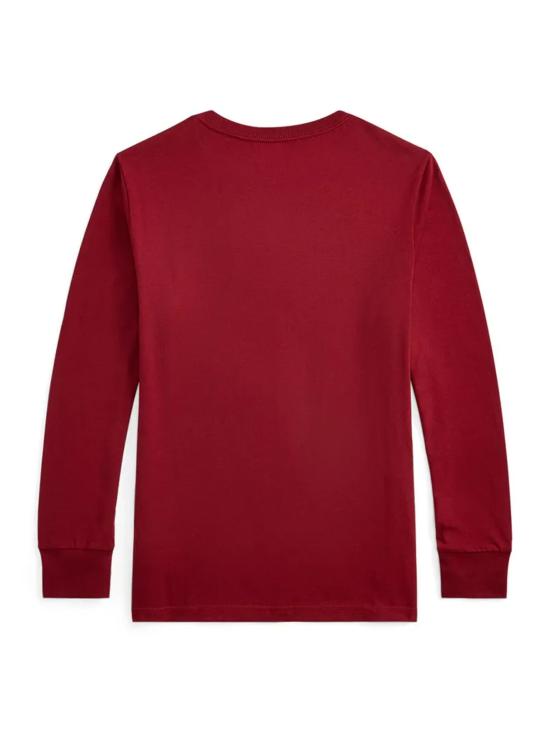 25FW [키즈] 폴로 랄프로렌 티셔츠 323 981265 001 001 HOL25 BEAR HOLIDAY RED - POLO RALPH LAUREN