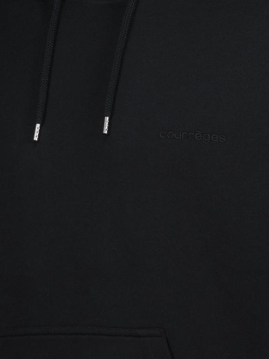 25FW 쿠레쥬 후드 티셔츠 325JHO042JS0234 9999 BLACK - COURREGES