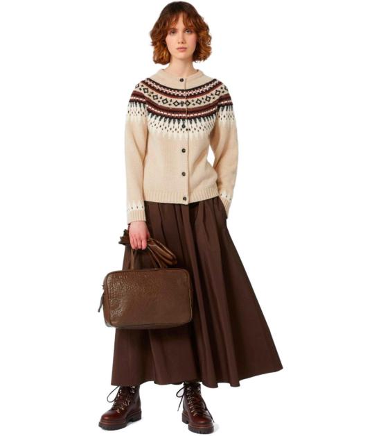 25FW 위켄드막스마라 롱 스커트 2525106023600 021 38 Brown - WEEKEND MAX MARA