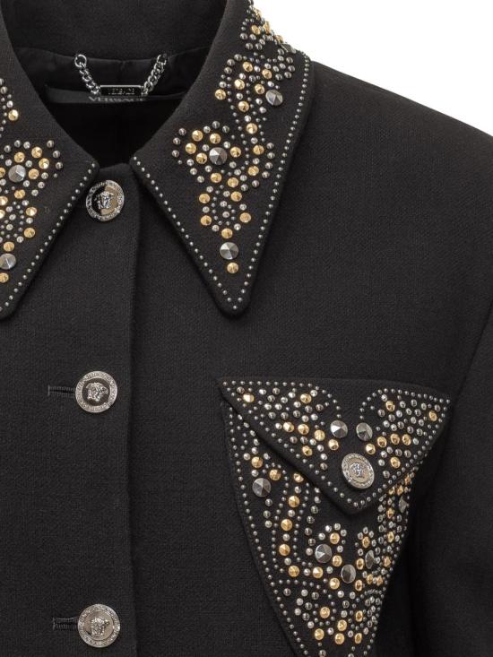 25FW 베르사체 자켓 10213191A12789 1B000 Black - VERSACE