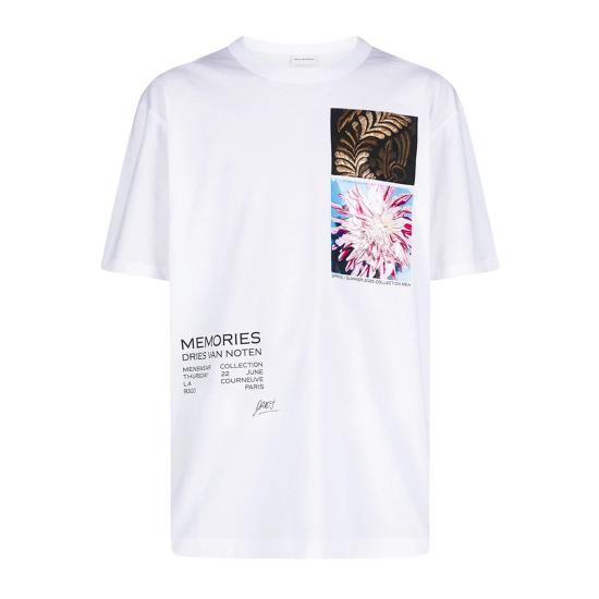 25SS 드리스 반 노튼 반팔 티셔츠 2510211011600 001 WHITE