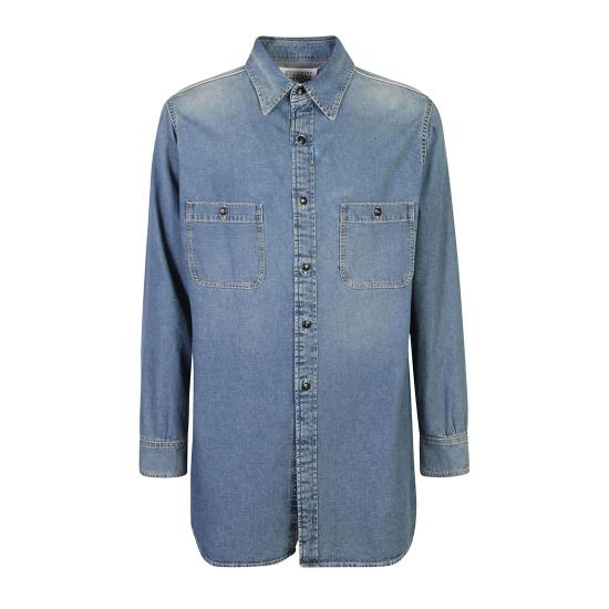 25SS 마르지엘라 데님 셔츠 S50DT0042S30815 966 MEDIUM BLUE