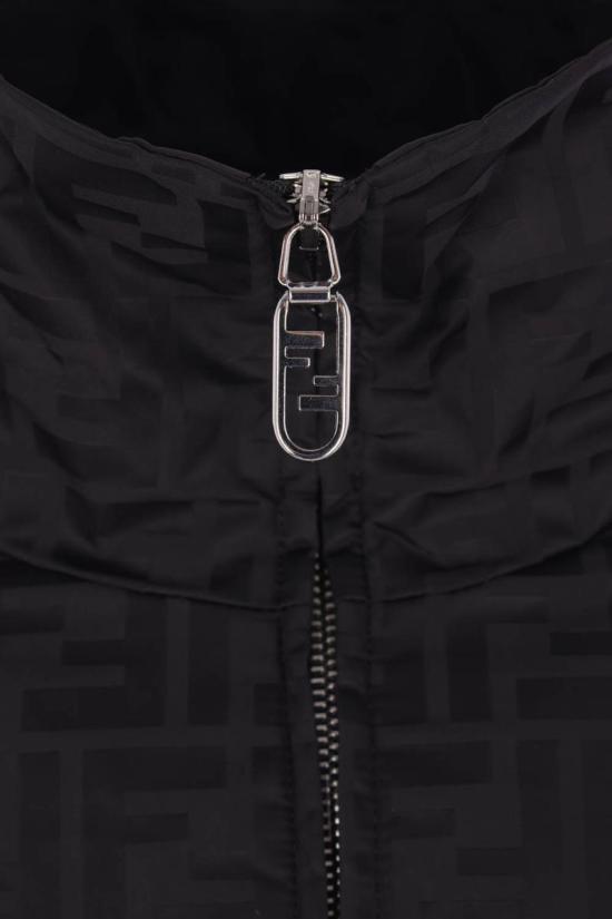 25FW 펜디 FF 자카드 지퍼 보머 재킷 FAA951ATN9F0GME Black - FENDI