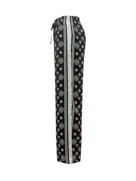 25FW 카사블랑카 스트레이트 팬츠 AW25TR37203 03 Black - CASABLANCA