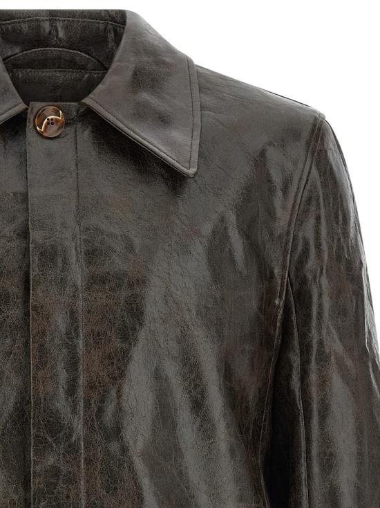 25FW 세퍼 가죽 자켓 MFW25KEANECOATEDDARKTECH BROWN - SEFR