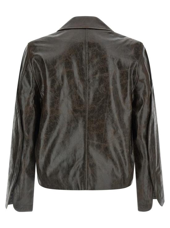 25FW 세퍼 가죽 자켓 MFW25KEANECOATEDDARKTECH BROWN - SEFR