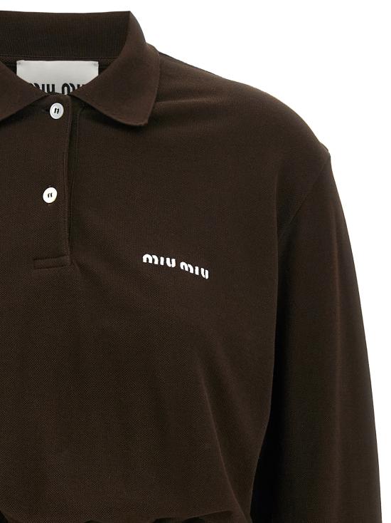 25FW 미우미우 숏 원피스 MF5984SOOO14RWF0324 Brown - MIU MIU