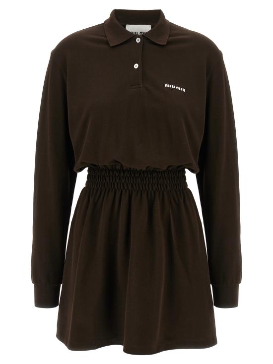25FW 미우미우 숏 원피스 MF5984SOOO14RWF0324 Brown