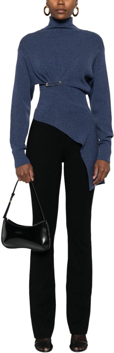 25FW 랑방 긴팔 티셔츠 RWPO0004K065H25251 BLUE - LANVIN