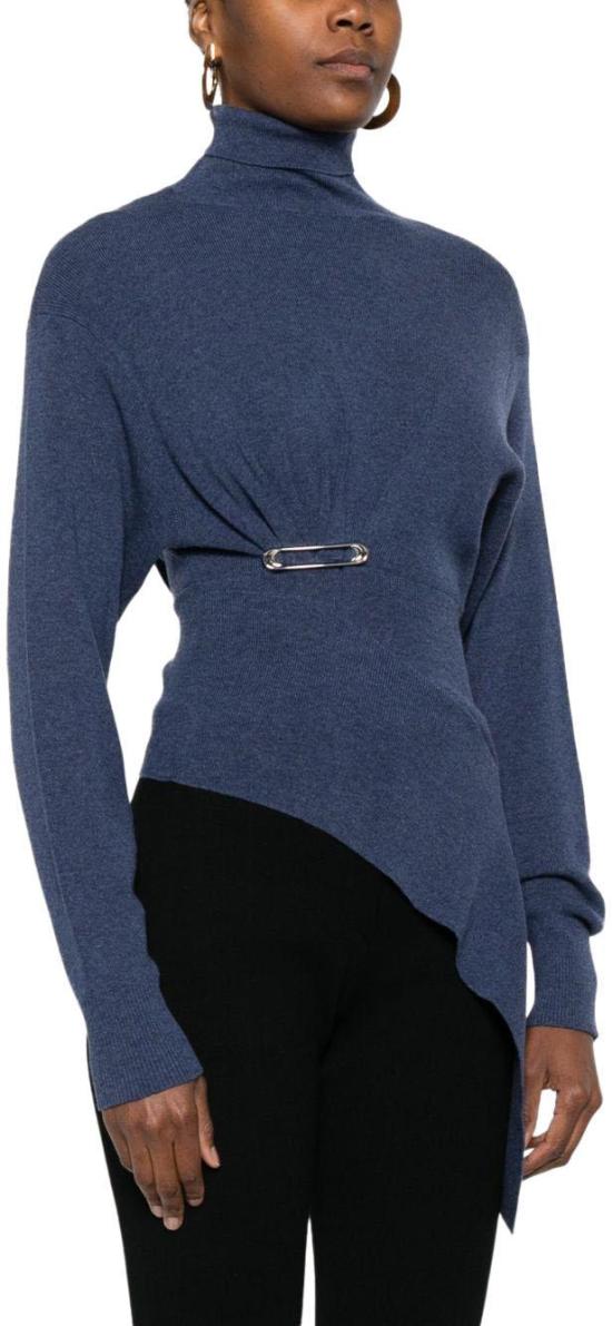 25FW 랑방 긴팔 티셔츠 RWPO0004K065H25251 BLUE - LANVIN