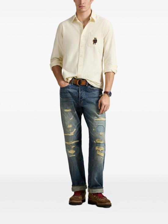 24FW 폴로 랄프로렌 긴팔 셔츠 710P00662001 HERBAL MILK Beige - POLO RALPH LAUREN