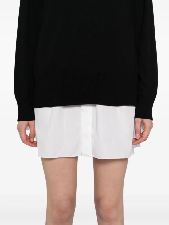 25FW 사카이 스웨터 2508169 BLACK OFF WHITE 004 - SACAI