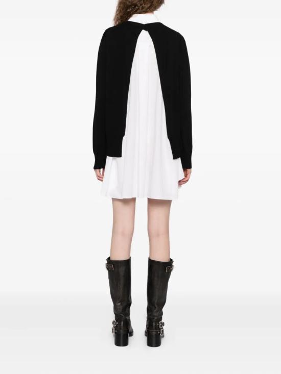 25FW 사카이 스웨터 2508169 BLACK OFF WHITE 004 - SACAI