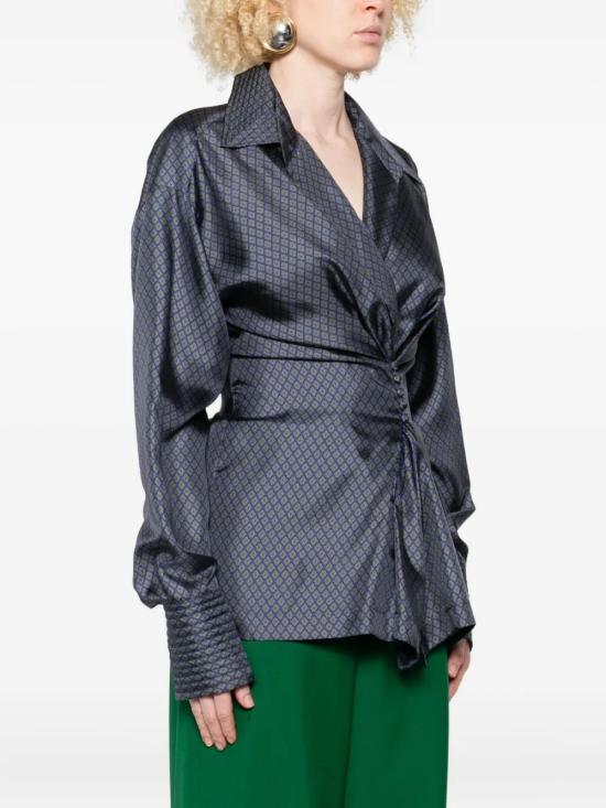 25FW 드리스 반 노튼 블라우스 107812333 NAV - DRIES VAN NOTEN