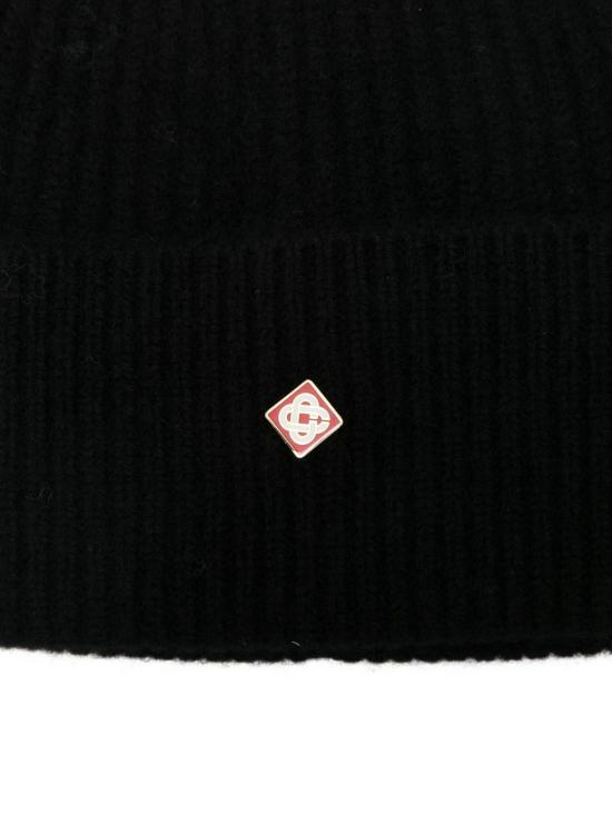 25FW 카사블랑카 비니 HAT 09005 Black - CASABLANCA