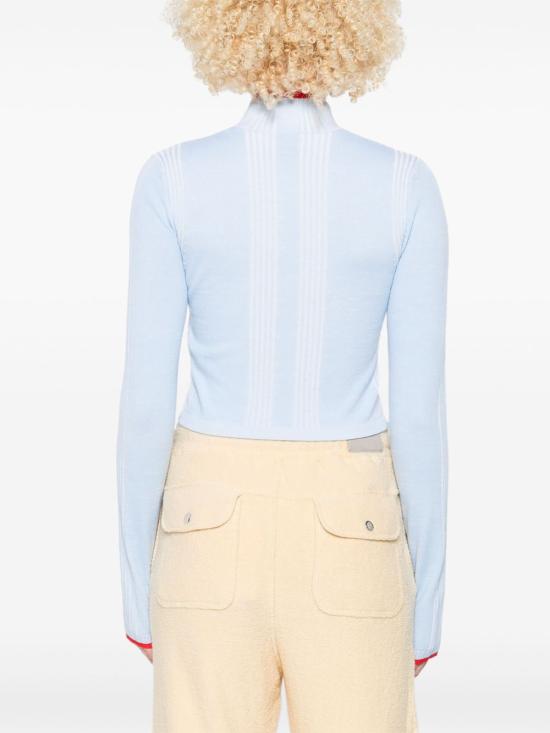 25FW 카사블랑카 스웨터 KW 101901 Blue - CASABLANCA