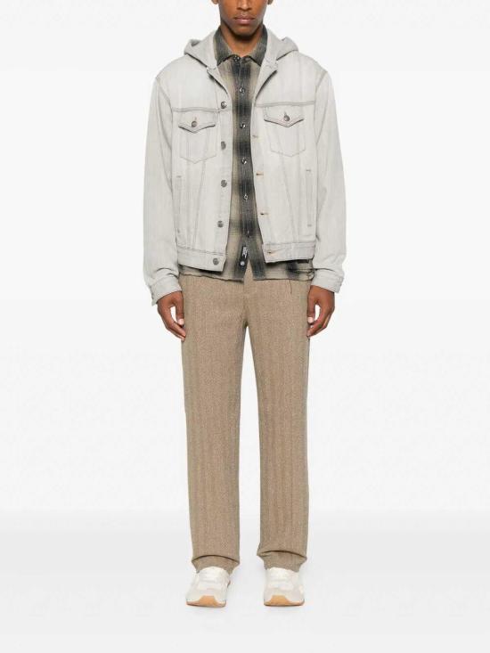  팜앤젤스 자켓 PMYE05CF25DEN0010508 Grey - PALM ANGELS