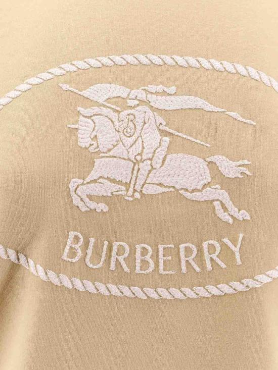  버버리 나이트 스탬프 코튼 티셔츠 8110926 Beige - BURBERRY