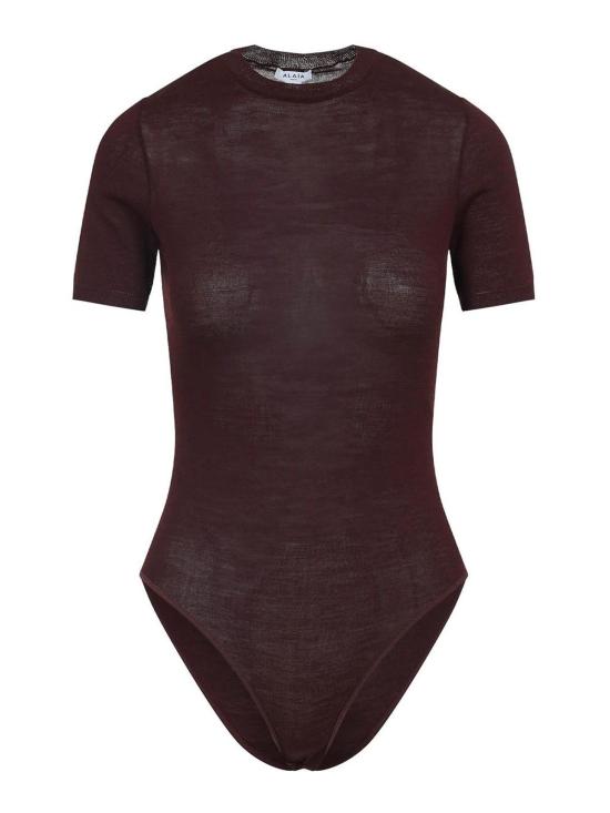  알라이아 민소매 티셔츠 AA9B0403K097B413 Dark Red