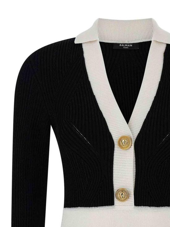 25FW 발망 미디 스커트 FF1R9858KI64EAB Black - BALMAIN