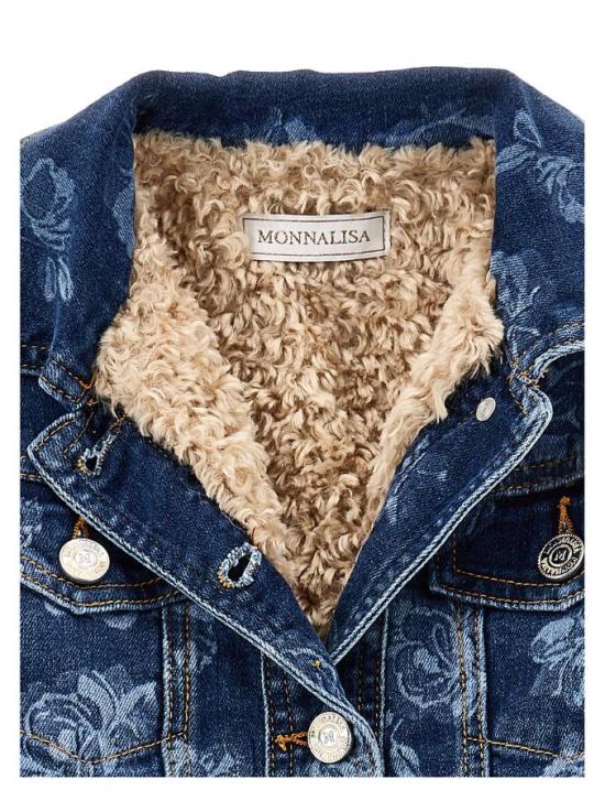 25FW [키즈] 모나리자 자켓 19F100 6040 055S Blue - MONNALISA