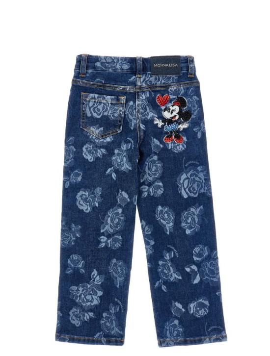25FW [키즈] 모나리자 진 19F400 6040 055S Blue - MONNALISA