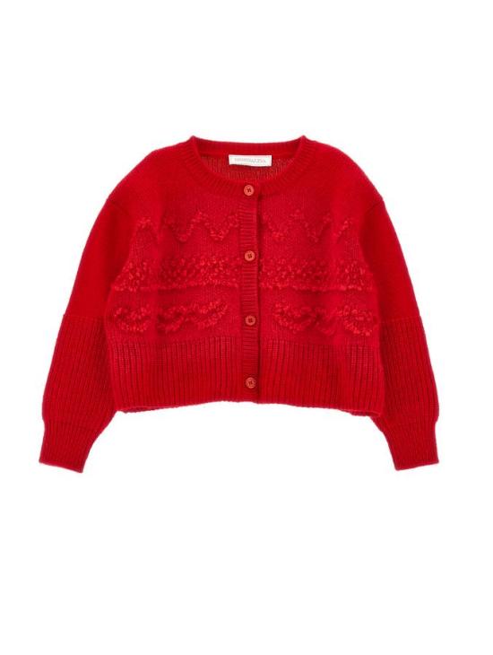 25FW [키즈] 모나리자 가디건 19F801 6061 0043 Red