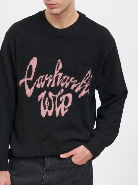 25FW 칼하트 WIP 스웨터 MI0355933DYXX Black - CARHARTT WIP