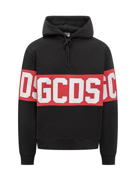 25FW 지씨디에스 긴팔 티셔츠 B1XM1900JD1 99 BLACK RED WHITE