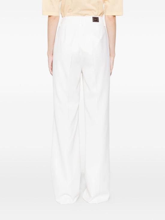 25FW 막스마라 스트레이트 팬츠 2521136122 ADIGE1234001 White - MAX MARA