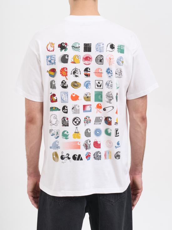 25FW 칼하트 WIP 반팔 티셔츠 MI03543902XX White - CARHARTT WIP