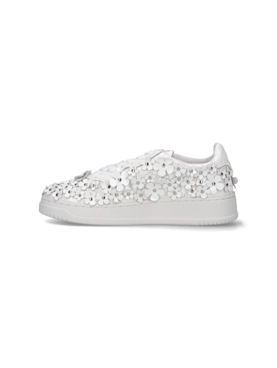 25FW 오트리 메달리스트 로우 레더 스니커즈 AULW PW02 White - AUTRY