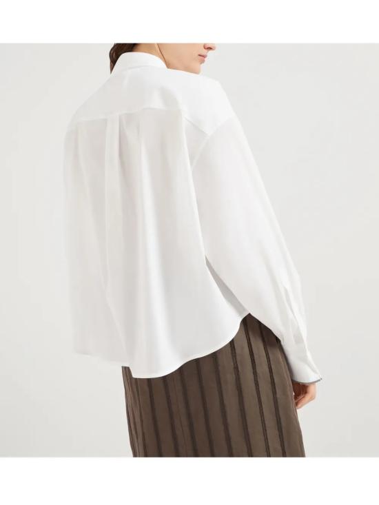 25FW 브루넬로 쿠치넬리 셔츠 M0091NL496C159 White - BRUNELLO CUCINELLI