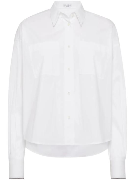 25FW 브루넬로 쿠치넬리 셔츠 M0091NL496C159 White