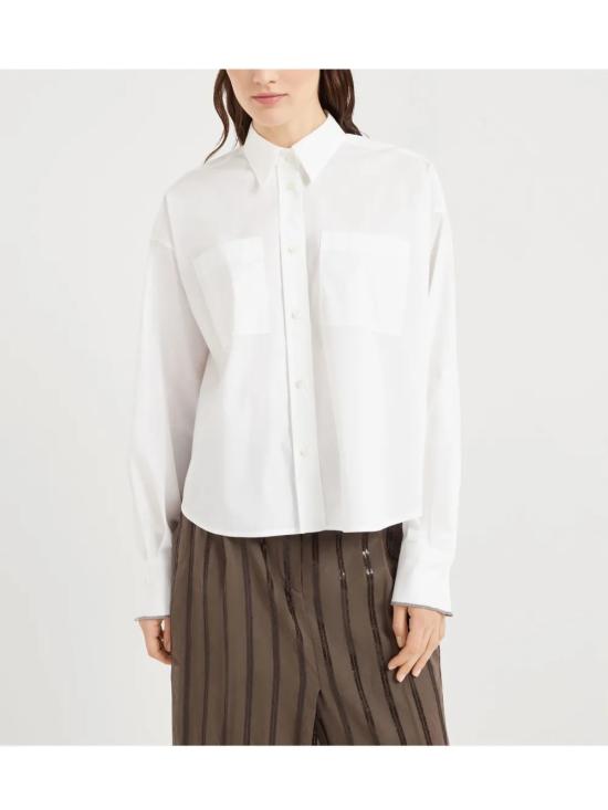 25FW 브루넬로 쿠치넬리 셔츠 M0091NL496C159 White - BRUNELLO CUCINELLI