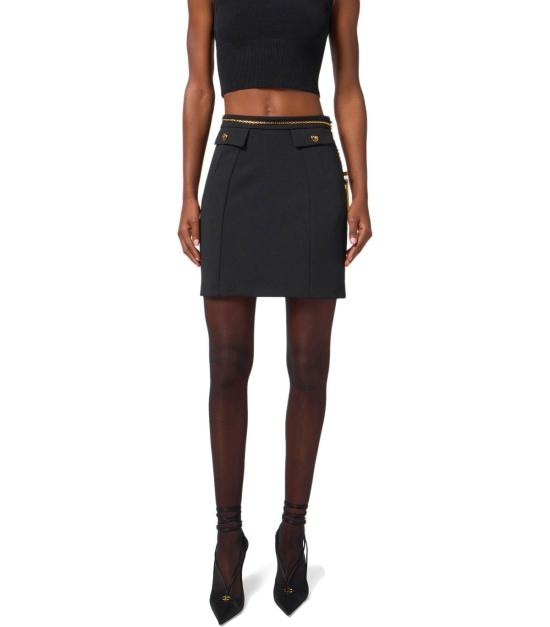 25FW 엘리자베타프랜치 숏 스커트 GO14857E2 110 38 Black - ELISABETTA FRANCHI