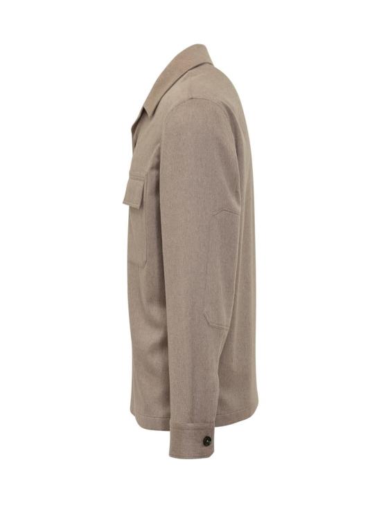25FW 에르메네질도제냐 긴팔 셔츠 UGV46A2SOT6B 262 Beige - ERMENEGILDO ZEGNA