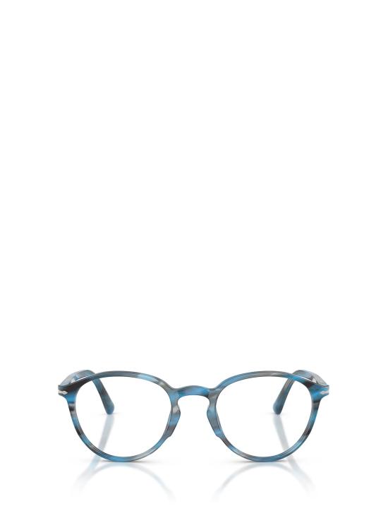 26FW 페르솔 안경 PO3218V 1234 STRIPED BLUE AND GREY