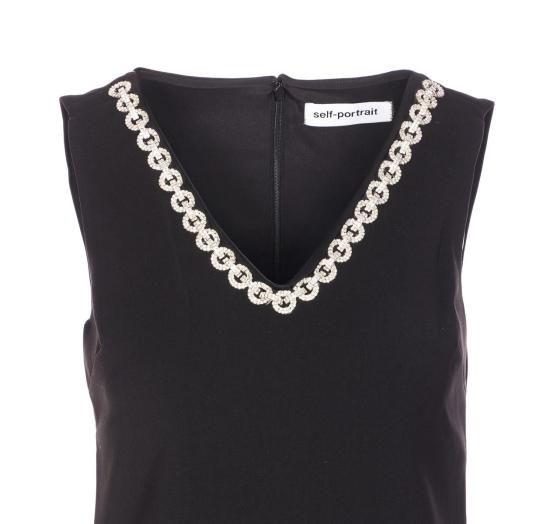 25FW 셀프 포트레이트 숏 원피스 019SBLACK Black - SELF PORTRAIT