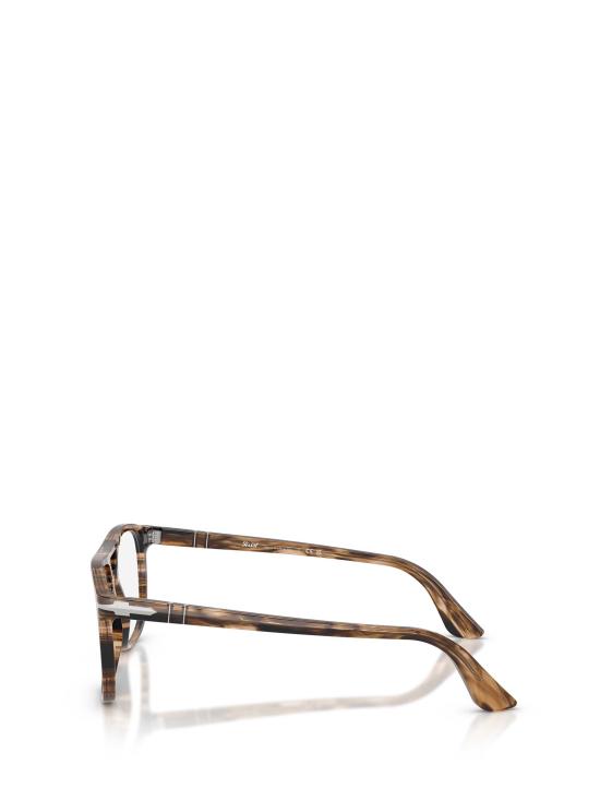 26FW 페르솔 안경 PO3329V 1236 STRIPED BLACK GREISH BROWN - PERSOL