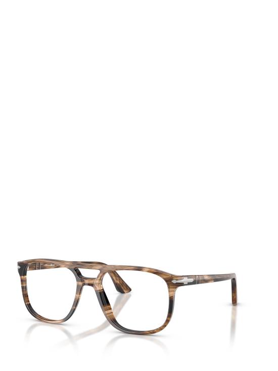 26FW 페르솔 안경 PO3329V 1236 STRIPED BLACK GREISH BROWN - PERSOL