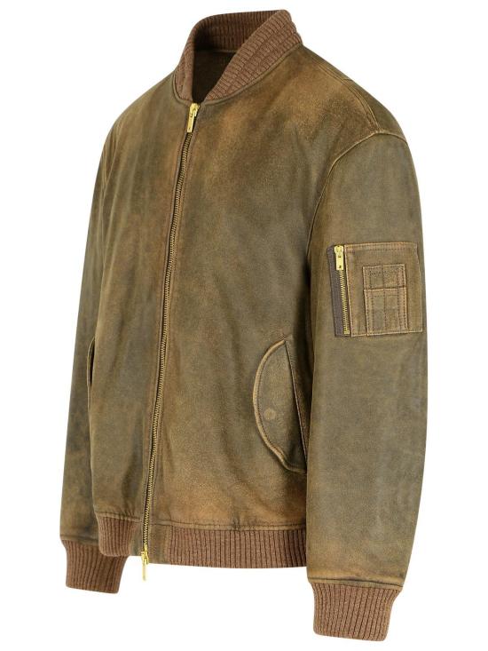 25FW 골든구스 가죽 자켓 GUP02489 P00216855260 Brown - GOLDEN GOOSE